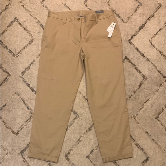 NWT Talbots Tan | Relaxed | Super Soft Chinos with Straight Leg Design SZ 16 - Picture 1 of 8
